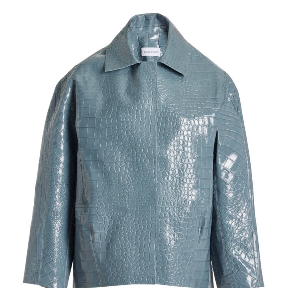 New 16Arlignton croc-embossed leather jacket